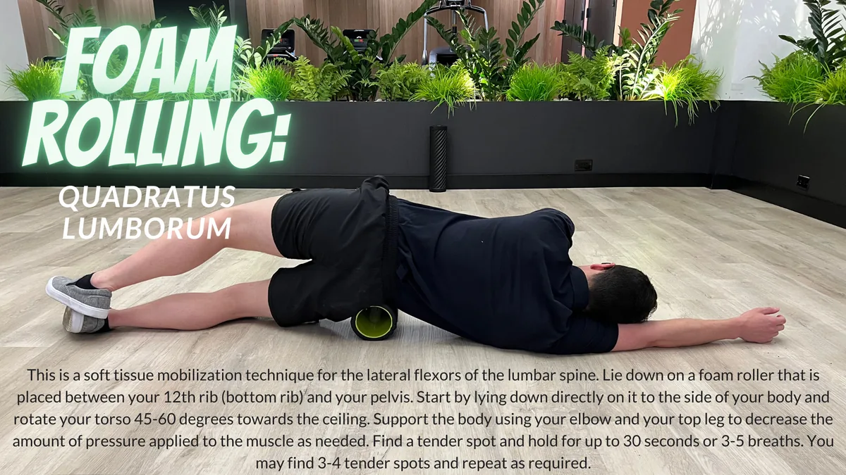 Foam Rolling QL Quadratus Lumborum