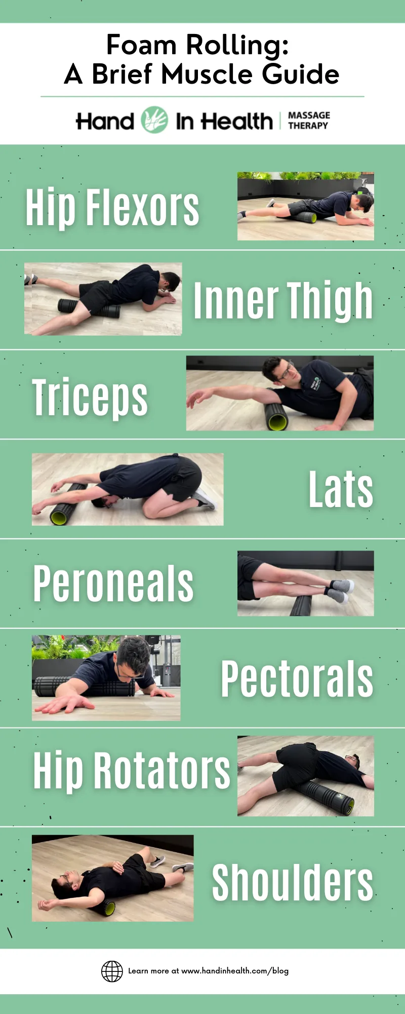 A Muscle Guide to Foam Rolling from a Massage Therapist and Personal Trainer