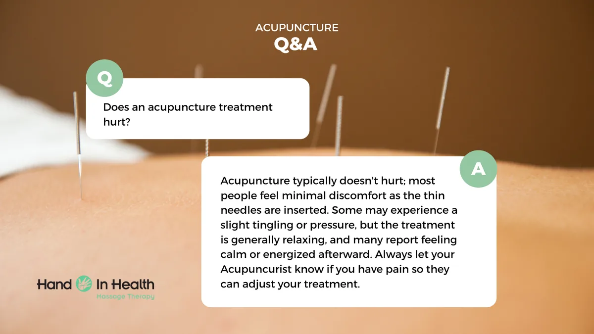 Does Acupuncture hurt?